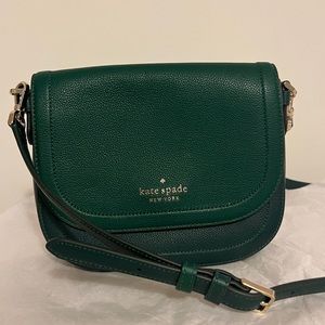 Kate Spade Saddle Bag cross body. Deep Jade